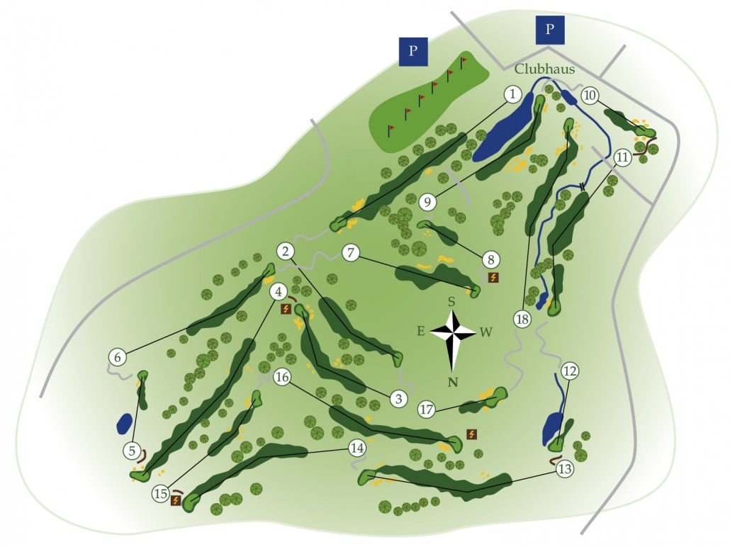 Golfanlage-Nippenburg Golfplatz Übersicht